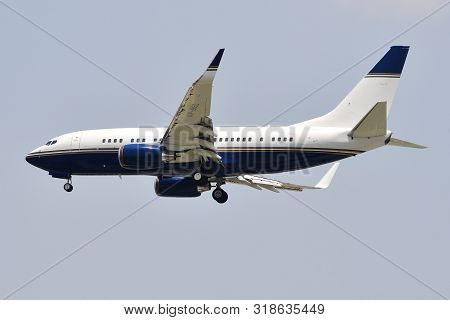 Airplane Landing At Tan Son Nhat Airport