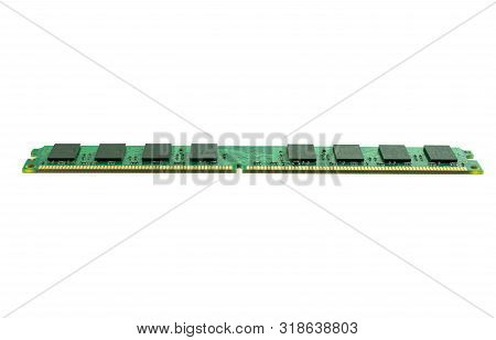 Computer Equipment Ddr Ram 2 Gb For Pc In Lady Hand At White Background