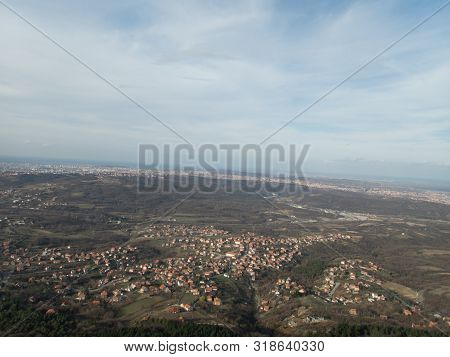 Aerial View On A City Of Belgrade In Serbia