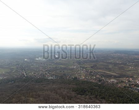 Aerial View On A City Of Belgrade In Serbia