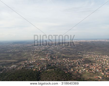 Aerial View On A City Of Belgrade In Serbia