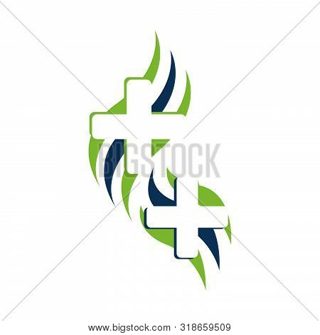 Medical Logo Design. Health Care Logo. Pharmacy Healthcare Vector Template Illustration.
