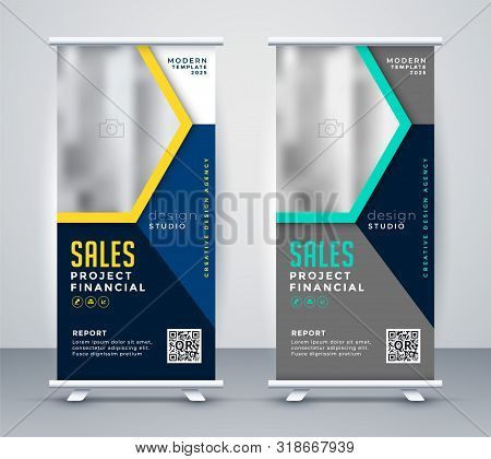 Roll Uo Banner Standee In Stylish Modern Theme