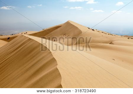 Cerro Blanco Sand Dune, The Highest Dunes On The World Located Near Nasca Or Nazca Town In Peru