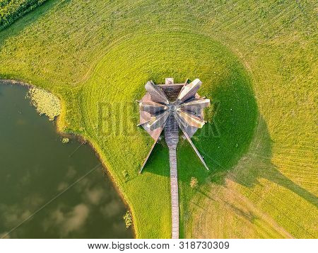 Jasenovac, Croatia - July 14, 2019. Area Of Museum And Monument Of Holocaust