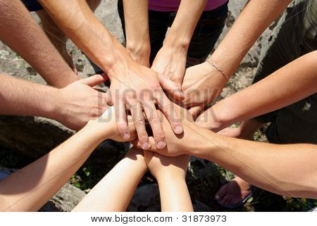 มือของเพื่อนของฉัน