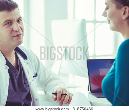 The Patient And His Doctor In Medical Office
