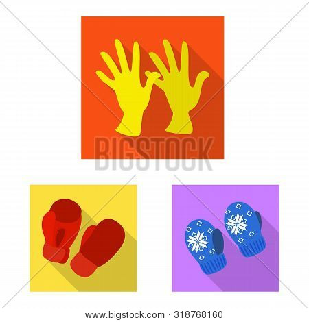 Vector Illustration Of Own And Textile Logo. Set Of Own And Safety Vector Icon For Stock.