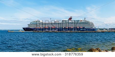 Tallinn / Estonia - August 02, 2019: Cruise Ship Mein Schiff 1 Of The Tui Cruises Fleet Docked In Va