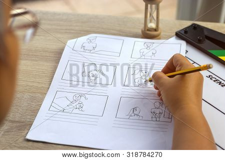 Storyboard Drawing Image Photo Free Trial Bigstock