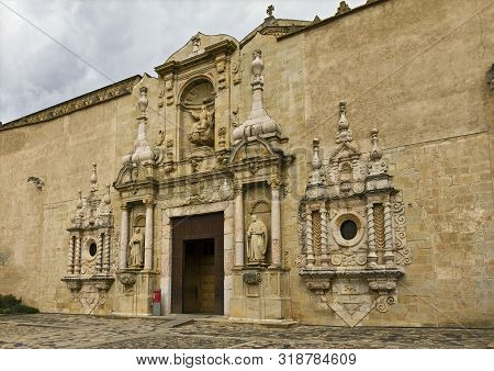 Poblet Monastery In Catalonia Is One Of The Largest Cistercian Abbeys In The World.