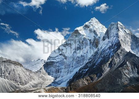 View Of Ama Dablam On The Way To Everest Base Camp, Nepal
