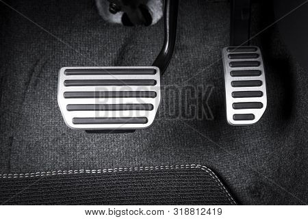 Brake And Accelerator Pedal Of Automatic Transmission Car