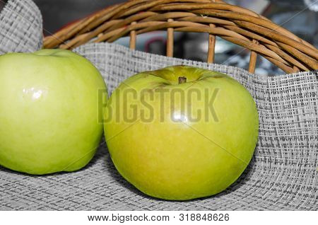 Perfect Fresh Green Silver Background In Full Depth Of Field With Clipping Path.