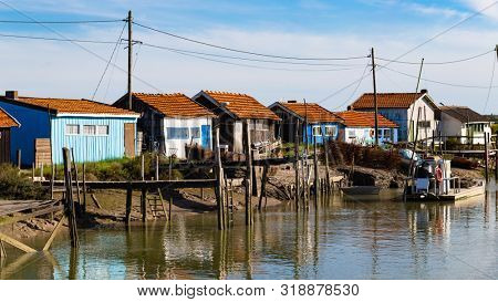 La Tremblade, Oyster farming harbour, Charente Maritime, France