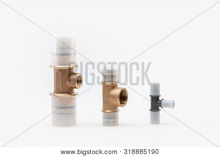 Switch Or Connection Pieces For Water Pipes As Well As Potable Water And Heating