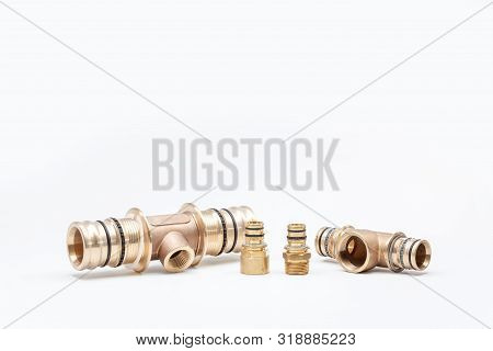 Switch Or Connection Pieces For Water Pipes As Well As Potable Water And Heating
