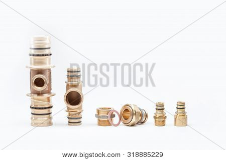 Switch Or Connection Pieces For Water Pipes As Well As Potable Water And Heating