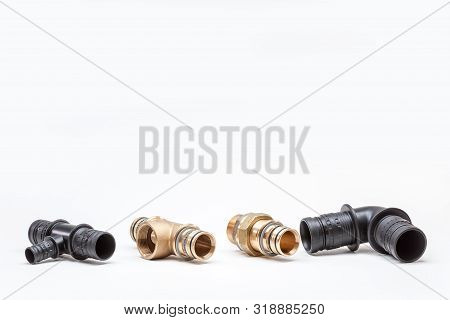 Switch Or Connection Pieces For Water Pipes As Well As Potable Water And Heating