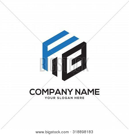 Fc Initial Letter Logo Inspiration, F And C Combination Logo Vector With Hexagonal Idea
