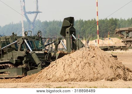 Tyumen, Russia - August 11, 2019: International Army Games. Safe Route Contest. Passage Making By Im