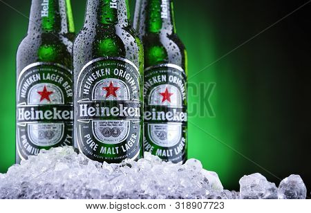 Three Bottles Of Heineken Beer
