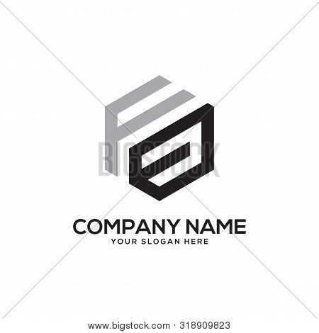 Fj Initial Letter Logo Inspiration, F And J Combination Logo Vector With Hexagonal Idea
