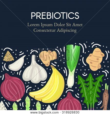 Prebiotic Food. Nutrition. Nondigestible Fibers. Gastrointestinal Health. Healthy Diet Supplement. C