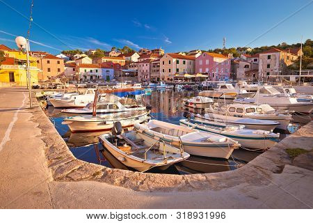 Village Of Sali On Dugi Otok Island Colorful Harbor View, Dalmatia Archipelago Croatia