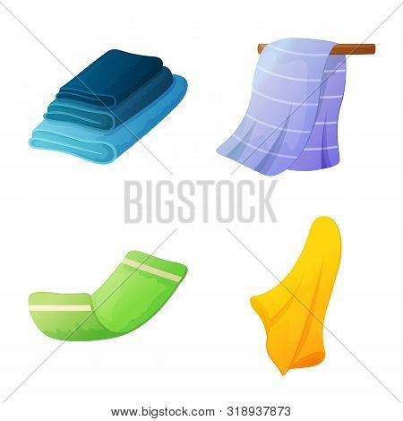 Vector Illustration Of Kitchen And Beach Icon. Set Of Kitchen And Hygiene Stock Vector Illustration.