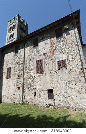 Diecimo, Lucca, Tuscany, Italy: The Medieval Church Known As Pieve Di Santa Maria