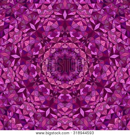 Dynamic Geometrical Radial Tiled Mosaic Mandala Background - Colorful Circular Vector Illustration W