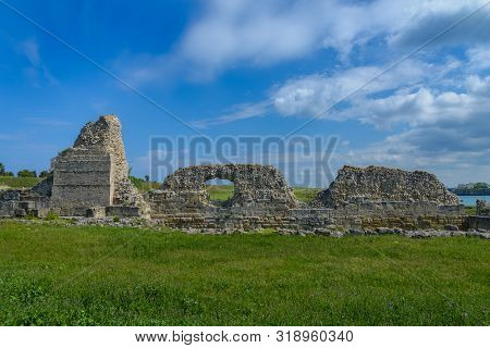 The Ansient Ruins Of Chersonesos . Sevastopol . Crimea .