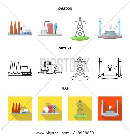 Vector Design Of Source And Environment Icon. Collection Of Source And Bio Stock Vector Illustration