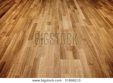 Nuovo parquet di quercia di colore marrone