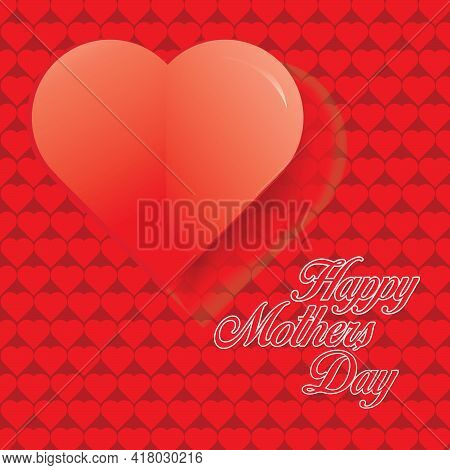 Happy Mothers Day Background Element Mom Vector Illustration.