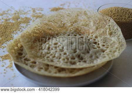 Hoppers Made With Foxtail Millets. An Experimental Version Of A Popular Kerala Dish Called Appam