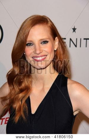 LOS ANGELES - 4 Şubat: Jessica Chastain Hollywood Reporter kutluyor 85 Academy geldi