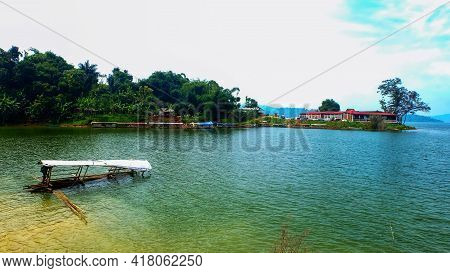 Boat On The Jatigede Lake Side, Sumedang, Indonesia