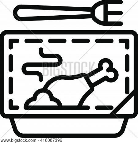 Frozen Food Icon, Supermarket And Shopping Mall Related Vector Illustration