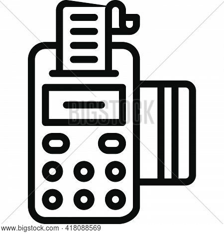 Edc Machine Icon, Supermarket And Shopping Mall Related Vector Illustration