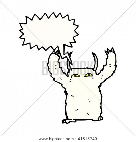Cartoon yeti