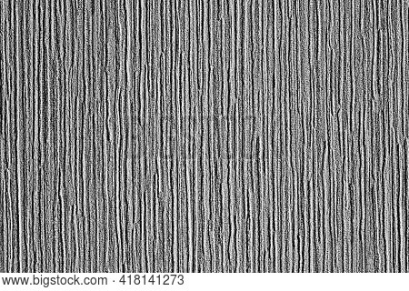 Texture Of Fabric Or Textile Material With Coarse Abstract And Corrugated Pattern For Monoromic Gray
