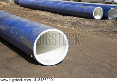 Water Pipes.large Diameter Water Pipes For City Water Supply.