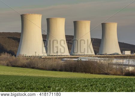 Nuclear Power Plant. Power Station. Nuclear Energy. Mochovce. Slovakia.