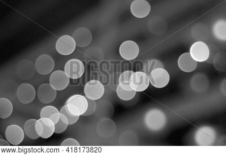 Monotone Bokeh For Abstract Background And Wallpaper
