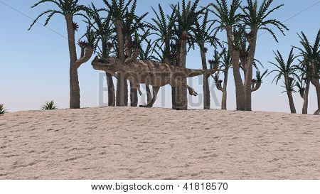 Cerantosaurus im Dschungel