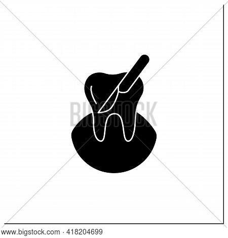 Oral Surgery Glyph Icon. Diagnosis And Surgical And Adjunctive Treatment Of Issues Such As Injuries,