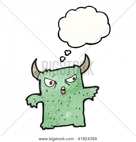 cartoon little monster