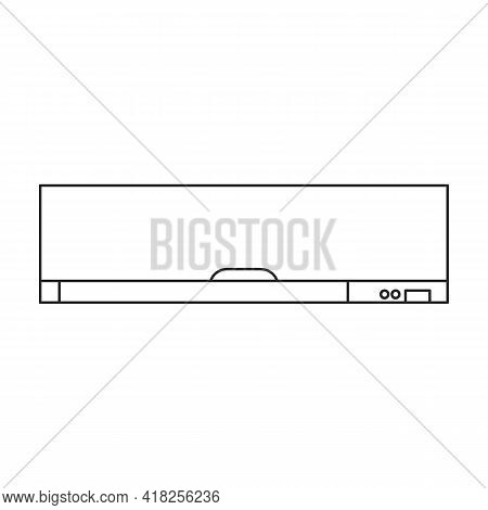 Air Conditioner Vector Outline Icon. Vector Illustration Condition On White Background. Isolated Out